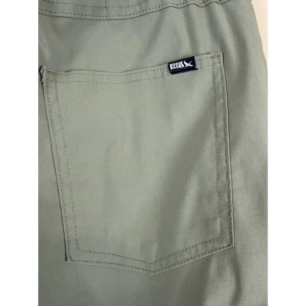 Eddie Bauer Boys Fleece Lined Joggers Green Colorway Size XL 14/16 Outdoor